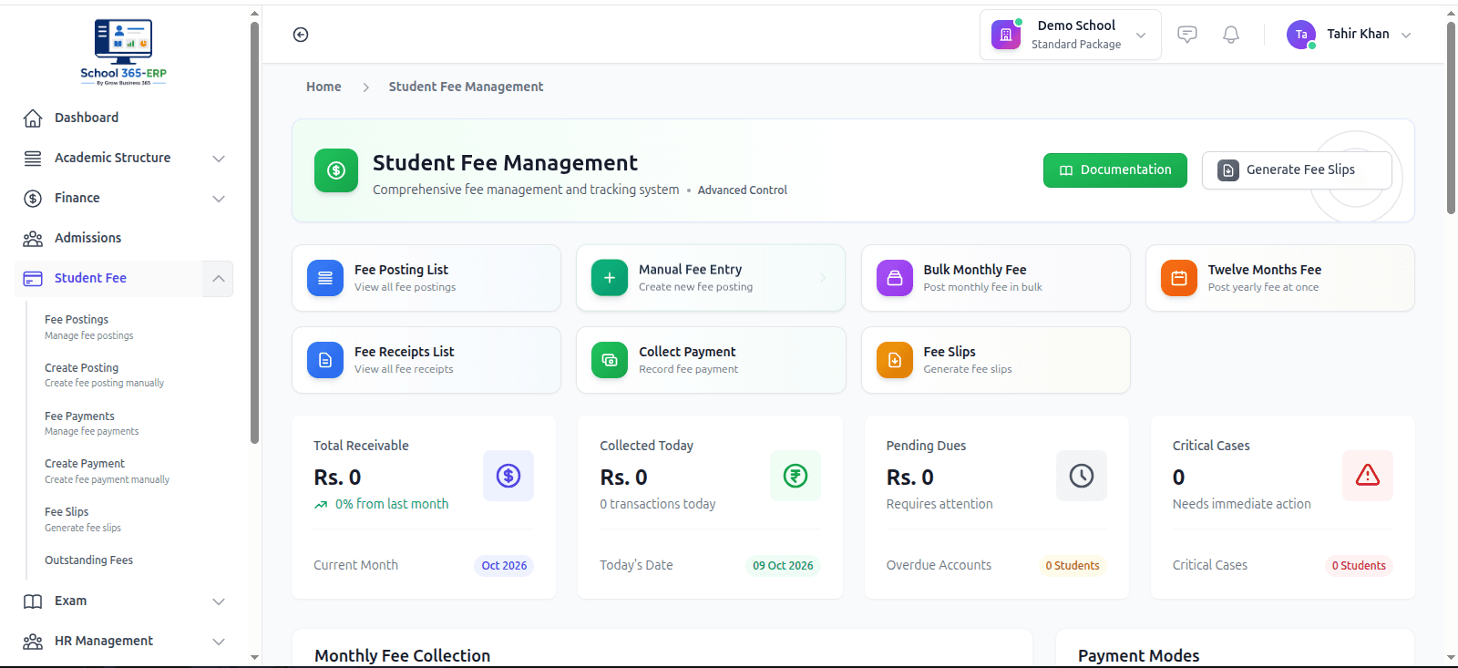 Student Fee Management module in School365